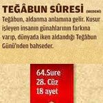 Teğabun Suresi