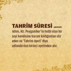Tahrim Suresi