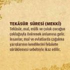 Tekasür Suresi